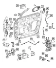 Genuine Mopar Front Door Exterior Handle Left RP71XWGAC New. Price: $27.50.