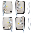 Front & Rear Oxford White Door Handle Set 1999-2016 Super Duty Crew Cab New. Price: $107.99.