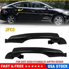 New Durable Black Outside Door Handle Lh+rh Rear For 2017-20 Hyundai Elantra Usa. Price: $28.99.