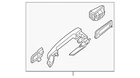 Genuine Nissan Exterior Door Handle 80607-ZT52B New. Price: $65.63.