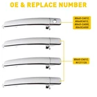 Outside Door Handle Front Rear For Nissan 03-07 Rogue Murano Infiniti Set Of 4 New. Price: $38.94.