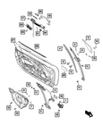 Genuine Mopar Exterior Door Handle Left 6RQ51UFYAA New. Price: $64.37.