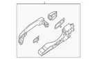 Genuine Nissan Exterior Door Handle 80606-9JH0C New. Price: $55.53.