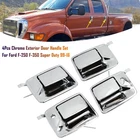 4PCS Chrome Exterior Door Handle Set Ford F-250 F-350 Super Duty 99-16 New. Price: $50.68.