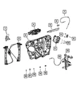Genuine Mopar Exterior Door Handle Left 6PF71KXJAE New. Price: $74.59.