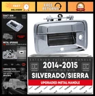 Upgraded Metal Tailgate Handle Assembly For 2014-2015 Silverado Sierra Chrome New. Price: $136.99.