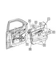 Genuine Mopar Inside Release Handle Right 1PE88ZJ3AA New. Price: $67.35.