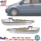 Exterior Sliding Door Handles Chrome Rear For 06-12 Kia Sedona/hyundai Entourage New. Price: $75.69.