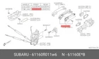 Genuine Oe Handle Out Dr Smt 61160FL011W6 For Subaru 61160F-L011W6 Neu. Price: $132.90.