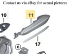 2011 2016 Bmw 520I Right Grab Handle, Painted Finish Used Oem 51227276242. Price: $94.99.