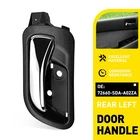 Inner Door Handle Rear Driver Fit 2003-2007 Honda Accord Sedan Chrome + Black New. Price: $10.44.