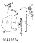 Genuine Mopar Exterior Door Handle Left 5RK15JXWAF New. Price: $246.62.