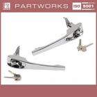 Door Handle For Porsche 911 912 '68-'69 Exterior With Lock Chrome L+r Neu. Price: $619.48.