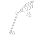Genuine Mitsubishi Handle Outside 5716A266XA New. Price: $98.76.