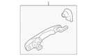 Genuine Mazda Sliding Door Handle C243-73-410K-50 New. Price: $99.34.