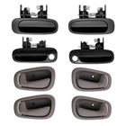 8PCS Exterior Interior Door Handle Black/gray For 1998-2002 Toyota Corolla New. Price: $27.99.
