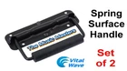 (2) Spring Surface Mount Cabinet Pocket Handles Dj Rack Case Speaker Box New. Price: $15.99.