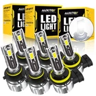 Auxito 9005+9006+H11 Led Combo Headlights Bulbs High Low Beam White Bright 6/12X New. Price: $8.54.