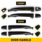 Set Of 4 Exterior Door Handle Black Front & Rear Side For 2007-2011 Toyota Camry New. Price: $26.59.