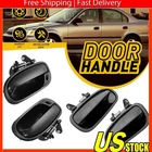 Front Rear Outside Door Handles Set Lh Smooth Black For 1996-2000 Honda Civic New. Price: $8.54.
