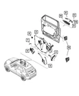 Genuine Mopar Front Door Exterior Handle 6QY93U00AA New. Price: $227.87.