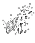 Genuine Mopar Exterior Door Handle 1SZ34AXRAD New. Price: $80.16.