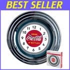 Coca Cola Red Wall Clock - Brushed Metal Hands New. Price: $37.05.