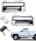 Chrome Exterior Door Handle Front W/lock Cylinders For 88-01 Chevy Gmc C/k 1500 New. Price: $38.99.