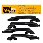 New Auxito Black Outside Door Handle Set Of 4 / For 2017-2020 Hyundai Elantra Ea. Price: $56.04.