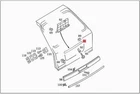 Genuine Mercedes S124 E-class Break Estate Handle Molding 1247400093 New. Price: $78.84.