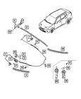 Genuine Mopar Inside Release Handle 68350522AA New. Price: $11.88.