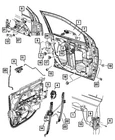 Genuine Mopar Exterior Door Handle Left XU55LAUAG New. Price: $113.94.