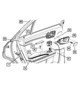 Genuine Mopar Inside Release Handle Left 1TF551XMAC New. Price: $14.92.
