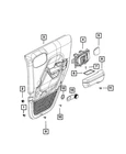 Genuine Mopar Inside Release Handle Right 68282336AC New. Price: $84.36.