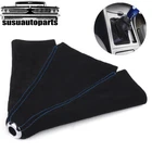 Jdm Blue Stitch Black Suede Leather Shifter Gear Knob Boot Cover Universal New. Price: $9.80.