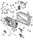 Genuine Mopar Exterior Door Handle Left 1UJ81KXJAJ New. Price: $139.24.
