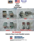 1971 Dodge Challenger Interior Door Lock Handles 2PCS. 2999950 New Mopar Remanufactured. Price: $22.72.
