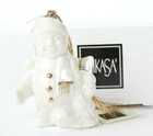 New Mikasa Porcelain Gold Trim Santa Snowman Christmas Hanging Ornament. Price: $17.99.