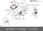 Genuine Oe Handle Front Door Outsi 5716A640RA For Mitsubishi 5716A-640RA Neu. Price: $171.42.