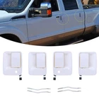 Front & Rear Oxford White Door Handle Set 1999-2016 Super Duty Crew Cab New. Price: $75.99.