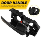 Interior Inside Door Front Passenger For 2001 Handle -2006 Hyundai Elantra New. Price: $10.92.