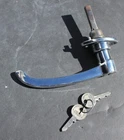 Vintage Mercedes Benz W22 Right Side Exterior Chrome Trunk Handle Keys Used. Price: $300.00.