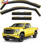In-channel Window Rain Guards Fit For Truck Chevy Silverado/gmc Sierra 1500 2019 Ungraded. Price: $78.63.