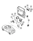 Genuine Mopar Front Door Exterior Handle 6RF67SZ0AA New. Price: $208.25.