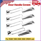 Sizver Chrome Door Handle Covers For Ram 1500 2500 3500 Crew Cab Easy To Install New. Price: $34.34.