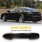 Black Outer Exterior Door Handle Rear Left Right For 2012-2017 Toyota Camry New. Price: $14.24.