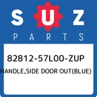 82812-57L00-ZUP Suzuki Handle,side Door Out(blue) 8281257L00ZUP, New Genuine Oem. Price: $55.14.