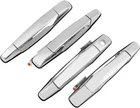 4PCS Exterior Chrome Door Handle Front Rear Driver Fl&fr&rl&rr, New. Price: $54.36.