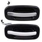 Black & Chrome Outside Door Handles Fit Gmc Cadillac Chevy Pickup Passenger New. Price: $31.70.