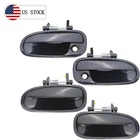 4 Pcs New Front & Rear Outside Door Handles Set Black For 1996-2000 Honda Civic. Price: $23.99.